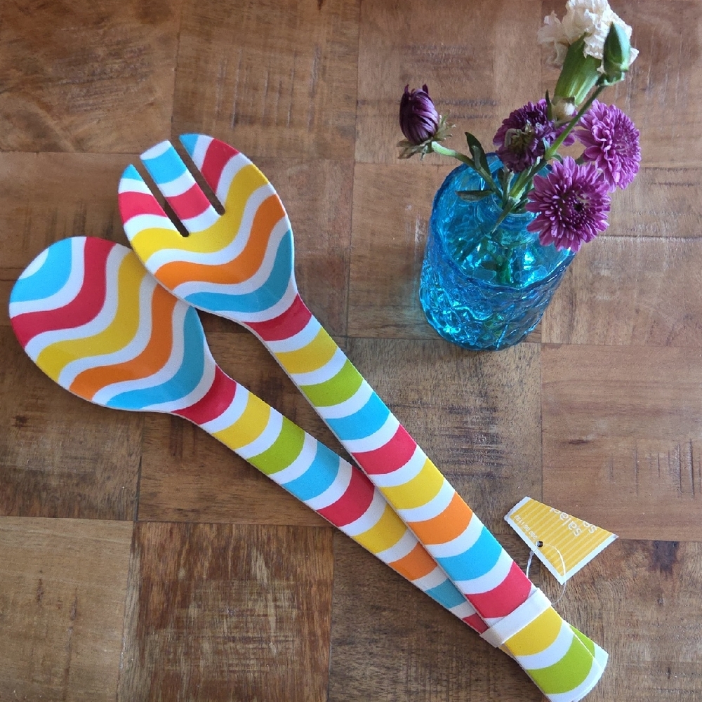 Target Red and Orange Serving Utensils with Vibrant Design